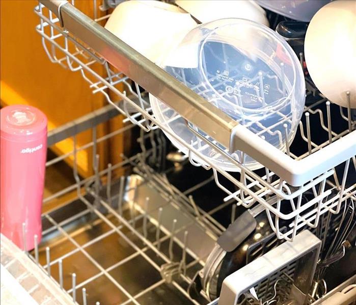dishwasher with dishes 